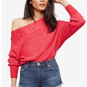 Free People Alana Linen Asymmetrical Sweater